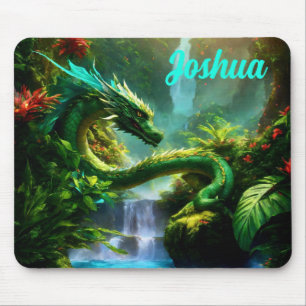 Tapis De Souris Dragon dans la jungle