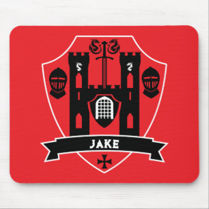 Tapis De Souris Dragon de Chevalier médiéval anglais