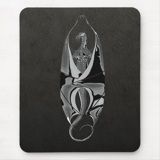 Tapis De Souris Dragon de chrome (Devant)
