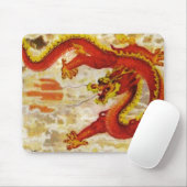Tapis De Souris Dragon de feu Mousepad (Avec souris)