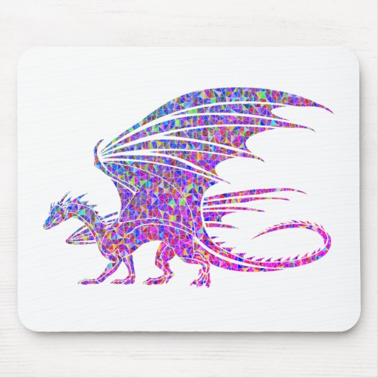 Tapis De Souris Dragon de mosaïque Extraordinaire (Devant)
