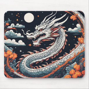 tapis de souris dragon de nuit