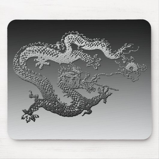 Tapis De Souris Dragon de peinture de chrome (Devant)