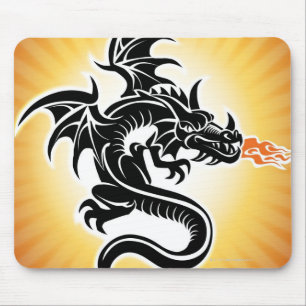 Tapis De Souris Dragon de respiration du feu