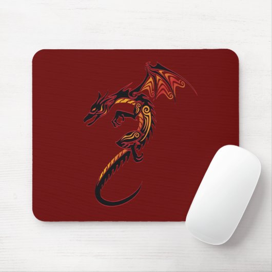 Tapis De Souris Dragon du feu (Avec souris)