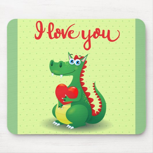 Tapis De Souris Dragon en amour (Devant)