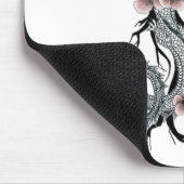 Tapis De Souris Dragon floral japonais Mousepad (Coin)