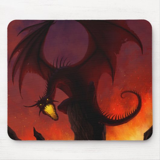 Tapis De Souris Dragon foncé Mousepad (Devant)
