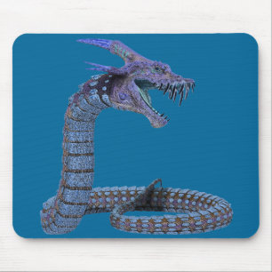 Tapis De Souris Dragon Imaginaire bleu