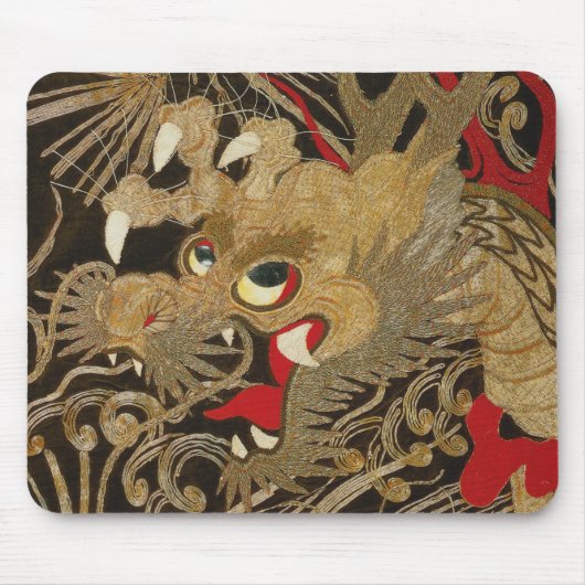 Tapis De Souris Dragon japonais vintage (Devant)