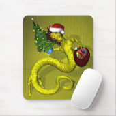 Tapis De Souris Dragon jaune (Avec souris)