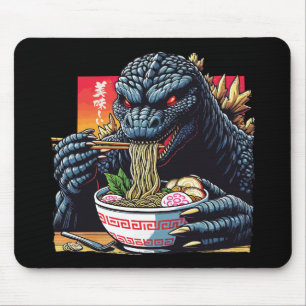 Tapis De Souris Dragon mangeant des ramen