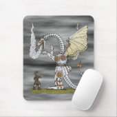 Tapis De Souris Dragon mécanique (Avec souris)