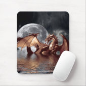 Tapis De Souris Dragon & Moon Mousepad (Avec souris)