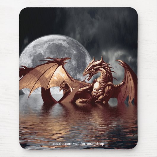Tapis De Souris Dragon & Moon Mousepad (Devant)