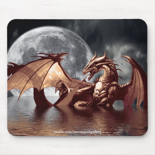Tapis De Souris Dragon & Moon Mousepad (Devant)
