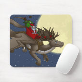 Tapis De Souris Dragon Mousepad de Noël (Avec souris)