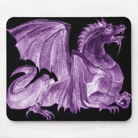 Tapis De Souris Dragon Mousepad pourpre principal (Devant)