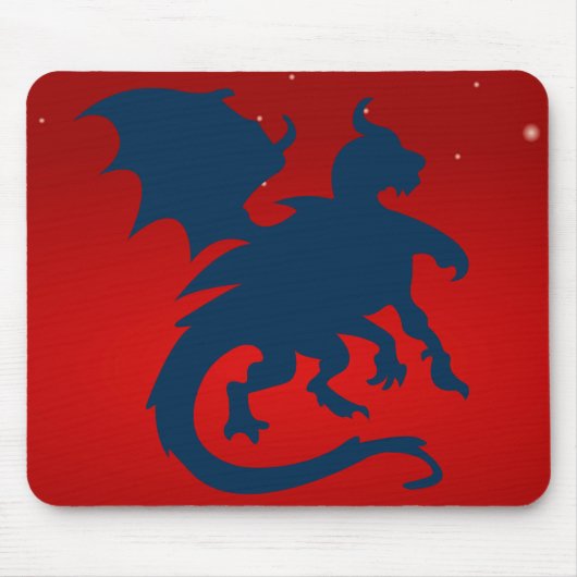 Tapis de souris dragon noir (Devant)