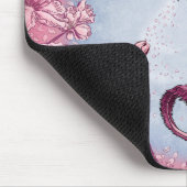 Tapis De Souris Dragon rose du printemps Nature Imaginaire Art (Coin)