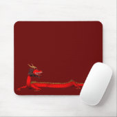 Tapis De Souris Dragon rouge (Avec souris)