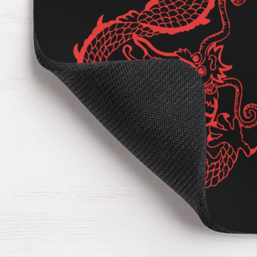 Tapis De Souris Dragon rouge Mousepad (Coin)