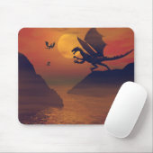 Tapis De Souris Dragon Sunset Mousepad (Avec souris)