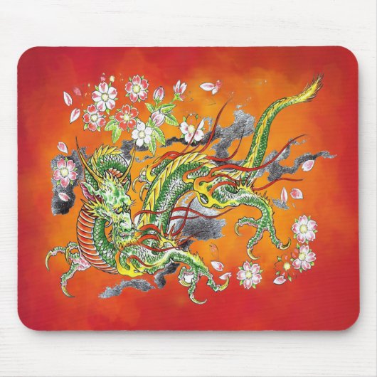 Tapis de souris Dragon Vert II (Devant)