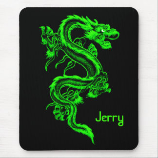 Tapis De Souris Dragon vert Mousepad