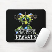Tapis De Souris Dragon vert Mousepad de DM (Avec souris)