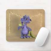 Tapis De Souris Dragon Violet avec sucette (Avec souris)