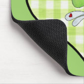 Tapis De Souris Dragon Voler dans en vichy coeur vert (Coin)