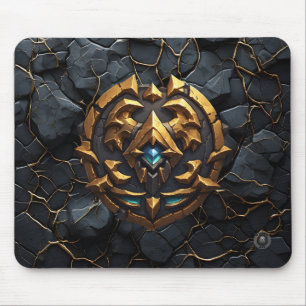 Tapis De Souris Dragon Wyrm Doré Gaming