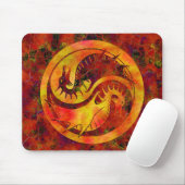Tapis De Souris Dragon Yin Yang (Avec souris)