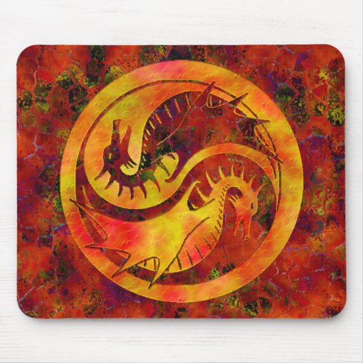 Tapis De Souris Dragon Yin Yang (Devant)
