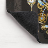 Tapis De Souris Dragonflies de Steampunk sur arrière - plan rayé b (Coin)