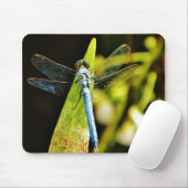 Tapis De Souris Dragonfly bleu clair (Avec souris)
