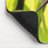 Tapis De Souris Dragonfly Blue et noir sur l'herbe. (Coin)