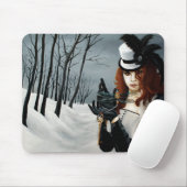 Tapis De Souris Dragonfly clé gothique hivernale Steampunk Victori (Avec souris)