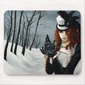 Tapis De Souris Dragonfly clé gothique hivernale Steampunk Victori (Devant)