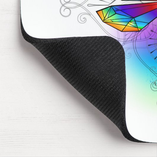 Tapis De Souris Dragonfly en arc-en-ciel (Coin)