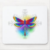 Tapis De Souris Dragonfly en arc-en-ciel (Devant)