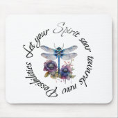 Tapis De Souris Dragonfly - esprit de nouvelles possibilités (Devant)