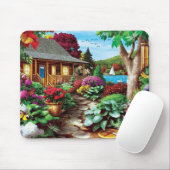 Tapis De Souris Dragonfly Garden Art (Avec souris)