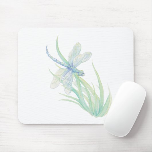 Tapis De Souris Dragonfly originale en bleu et vert (Avec souris)