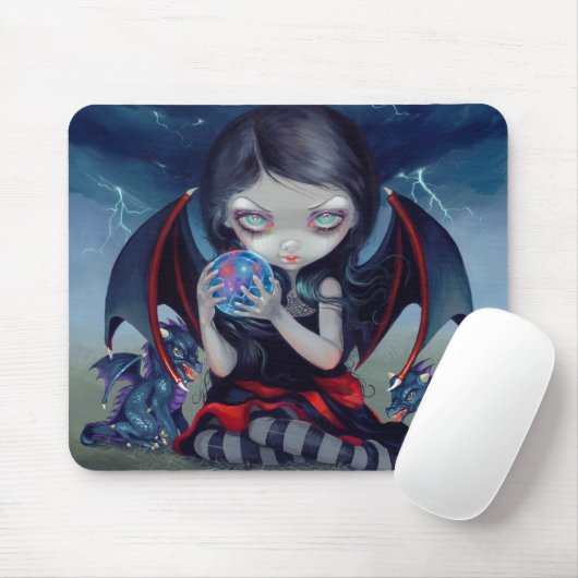 Tapis De Souris "Dragonling foncé" Mousepad (Avec souris)