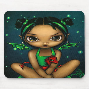 Tapis De Souris "Dragonling vert" Mousepad