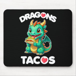 Tapis De Souris Dragons Aimer Tacos Cute Cinco De Mayo Cuisine mex