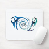 Tapis De Souris Dragons Bleus Mythiques (Avec souris)