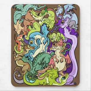 Tapis De Souris Dragons De Parti Emballés
